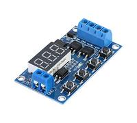 Fydun Modulo relè di Accensione/spegnimento con Timer di Ritardo Ciclo DC 5V-36V con Display a LED per il Controllo di Motori DC, Luci e Strisce LED.