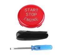 Fydun Pulsante Interruttore Accensione Motore, Copertura del Pulsante di Avvio Dell'Auto per E Disk Bottom, Pulsante Start e Stop Auto per 3 Series E90 E91 E92 E93 / 5 Series E60(Blu)