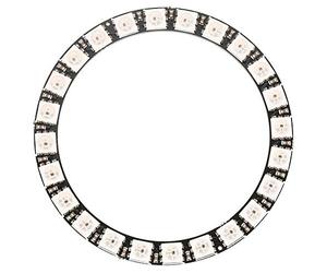 Fydun RGB LED Ring, 24 Bit WS2812 5050 Lampada Ad Anello a LED con Driver Integrati, 5V Anello Luminoso a LED, Luci Circolari Illuminazione a LED