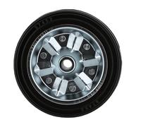 Fydun Ruota Girevole Non Pneumatica in Gomma Piena da 1500 Libbre con Jack per Rimorchio con Foro Asse da 20 Mm per, Barche, Rimorchi per Cavalli, Rimorchi Utilitari