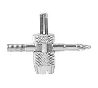 Fydun Strumento per la Rimozione del Nucleo della Valvola dello Pneumatico a 4 Vie - Accessorio Essenziale per la Riparazione di Pneumatici di Auto e Bici con 4 Nuclei della Valvola di Ricambio