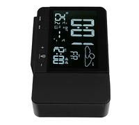 Fydun Sveglia a Proiezione Termometro Cablato per Interni Ed Esterni Misuratore di Temperatura e umidità EU 230V Ampia Gamma di Usi