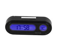 Fydun Termometro Voltmetro 2 in 1 Auto Veicolo Interno Mini Orologio Elettronico LED Digitale Monitor