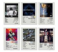 FYDZBSL Poster, Album cover poster, 6 Pezzi Kanyee West Poster, Kanyee West Cantante Estetici per Collage Parete Pollici Stampe su Tela Senza Cornice Poster Musicali (B)