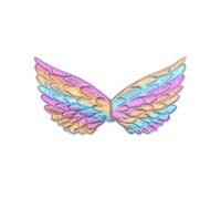 Fyearfly 1 paio di ali d'angelo da 40 cm per bambini, costume per feste, Halloween e cosplay