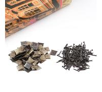 Fyearfly 100 Chiodini per mobili Vintage antichi per tappezzeria, Chiodini Decorativi in Metallo, Chiodini mobili Imbottiti, Pannelli in Sughero per mobili o progetti Fai da Te (21 * 21 mm)