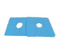 Fyearfly 100 coperture usa e getta per il viso, traspiranti e assorbenti d'acqua, design con fori facili da usare, per saloni di bellezza, spa e massaggi, blu