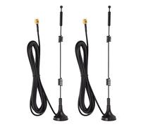 Fyearfly 2 antenne digitali, guadagno 12DBI, aumenta il segnale per router AP WLAN, 2,4 GHz 5 GHz, materiale in PVC resistente, copertura omnidirezionale