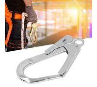 Fyearfly 22KN Lanyard Hook, Gancio a Scatto a Scatto in Acciaio in Legato Blocco di Sicurezza Ad Alta Resistenza a Doppia Serratura a Doppia Protezione Caduta, per Lavori Industriali e