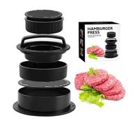 Fyearfly 3 in 1 pressa per hamburger antiaderente facile rilascio manuale Patty Maker per cucina