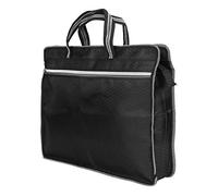 Fyearfly Borsa per Documenti in Tessuto Oxford - Borsa per Documenti in Tessuto Oxford Impermeabile Portatile Organizzatore di Documenti per Riunioni di Lavoro con Cerniera per Contratti(Nero)