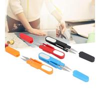 Fyearfly Forbici per Filo, 4 Pezzi U Forbici Affilate per Piccole Imbarcazioni a Forma, Forbici da Cucito Universali Portatili in Acciaio Inossidabile con Cappucci per Punto,Forniture Fai Da Te