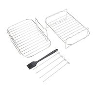 Fyearfly Griglia per friggitrice in acciaio inox per Ninja Foodi DZ201 401, soluzione per grill e vapore, facile da pulire