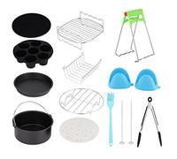 Fyearfly Kit universale per friggitrice ad aria, 17,8 cm, 12 pezzi, accessori versatili per una facile cottura, lavabile in lavastoviglie