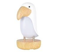 Fyearfly Lampada da tavolo per uccelli dei cartoni animati Luce notturna da comodino per camera da letto dimmerabile ricaricabile USB, adatta per camera da letto familiare, desktop