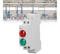 Fyearfly Lámpara DE Señalización Para Carril Din, INDICADOR Led Rojo y Verde DE Circuito Ca/CC 230 V INDICADOR DE Señalización Para Montaje en Carril Din, Para Caja DE Distribución,
