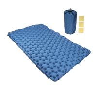 Fyearfly Materassino ad aria per esterni, portatile, a prova di umidità, doppio materassino gonfiabile da campeggio, colore blu navy, per auto, campeggio, facile da gonfiare, leggero e compatto