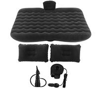 Fyearfly Materassino gonfiabile per auto, stile amaca, per viaggi, comfort in pelle scamosciata, facile da installare, senza costi alberghieri