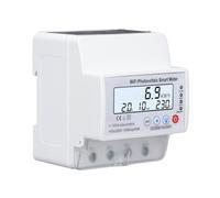 Fyearfly Monitor di Energia Intelligente WiFi, Misuratore di Potenza Fotovoltaico WiFi con APP, Timer Interruttore 220V 1-100A, per Monitor di Energia Solare Bidirezionale Tuya 1PH 4P