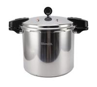 Fyearfly Pentola a pressione da 32 cm in lega di alluminio di grande capacità con manometro per stufe a gas e piano superiore, cottura veloce, efficiente dal punto di vista energetico