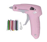 Fyearfly Pistola per Colla a Batteria - Pistola per Colla Elettrica Ricaricabile per Bocca Antiscottatura Pistola per Colla Elettrica Riscaldamento Rapido con 30 Stick di Colla per Artigianato Fai-