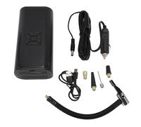 Fyearfly Pompa ad aria senza fili da 150 psi, 4500 mAh, schermo digitale con manometro, torcia e SOS, portatile, per auto, moto, bicicletta, palla