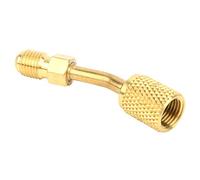 Fyearfly R410a Adattatore 1/4" a 5/16" 45° ottone per condizionatori pompa a vuoto SAE