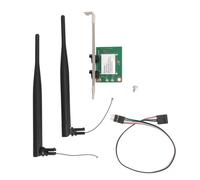 Fyearfly Scheda WiFi BCM4323, 300Mbps Dual Band 2.4G/5G, adattatore di rete wireless USB con doppia antenna, aumenta la connettività del PC, elimina le zone morte, facile installazione