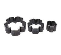 Fyearfly Set di 3 formine a forma di fiore in lega di acciaio per una lavorazione precisa della pelle, 3 - 7,1 cm