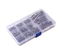 Fyearfly Set di 440 viti e dadi a testa esagonale M3 in acciaio inox, include 2 chiavi esagonali, resistenti alla ruggine, facile installazione, kit di fissaggio versatile per progetti fai da te