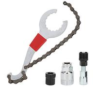 Fyearfly Set di attrezzi per la rimozione della catena della bicicletta, efficiente staffa e rimozione ruota libera, estrattore a manovella per una facile manutenzione della bici, struttura in acciaio