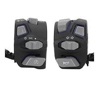 Fyearfly Set di interruttori per manubrio, 22 mm, impermeabili, per moto, ATV, luci, clacson, indicatori di direzione, blu