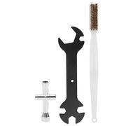 Fyearfly Set di strumenti per la pulizia della stampante 3D, chiave multifunzione, mini presa a croce, spazzola ugello, essenziale per una manutenzione precisa, kit da 3 pezzi conveniente