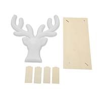 Fyearfly Stampo in silicone a forma di cervo per artigianato fai da te in resina epossidica, riutilizzabile con bordo, ideale per la decorazione di saloni di bellezza