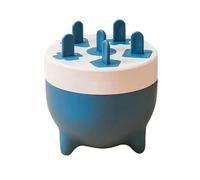 Fyearfly Stampo per ghiaccioli con 6 cavità, design staccabile, sicuro e durevole, in polipropilene, facile rilascio, blu