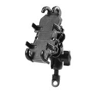 Fyearfly Supporto per cellulare da moto, in ABS, 8 artigli, assorbimento degli urti, per specchietto, regolabile a 360°