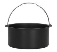 Fyearfly Teglia antiaderente per torte, in acciaio al carbonio da 20,3 cm, per friggitrice da cucina, facile da rilasciare