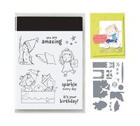 Fyearfly Timbri fai da te per scrapbooking, Natale, Halloween, biglietti del Ringraziamento - 5771 Francobolli e fustelle per artigianato creativo senza rompere la banca