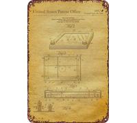 FYELVO 40 Etch A Sketch Patent Poster Retro Divertente Metallo Targa in metallo, Decorazione da parete per la casa all'aperto 20,3 x 30,5 cm