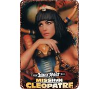 FYELVO Asterix & Obelix, poster del film Mission Cleopatra, divertente targa in metallo, decorazione da parete per la casa, 20,3 x 30,5 cm