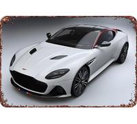 FYELVO Aston Martin DBS Concorde Car Poster retrò divertente metallo latta segno, decorazione da parete per la casa all'aperto 20,3 x 30,5 cm