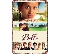 FYELVO Belle Movie Metallo Tin Sign Poster Decorazione per Soggiorno Cafe Targa Decorativa per Parete 30,5 x 20,3 cm