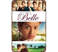 FYELVO Belle Movie Metallo Tin Sign Poster Decorazione per Soggiorno Cafe Targa Decorativa per Parete 30,5 x 20,3 cm