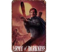 FYELVO Cartello decorativo in metallo con scritta "Army of Darkness", per soggiorno, bar, 30,5 x 20,3 cm