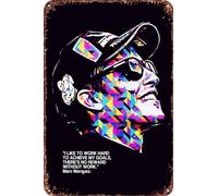 FYELVO Cartello vintage in metallo con citazione di Marc Marquez per garage, poster per la decorazione di grotte dell'uomo, 20,3 x 30,5 cm