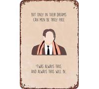 FYELVO Dead Poets Society Vintage Metal Tin Signs Retro Garage Signs Poster Movie Sign Man Cave Decor 20,3 x 30,5 cm