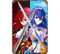 FYELVO Fire Emblem Engage Anime Metal Tin Sign Poster Decor per soggiorno bar segno decorativo per parete 30,5 x 20,3 cm
