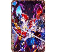 FYELVO Fire Emblem Engage Poster in latta a tema anime, decorazione per soggiorno, bar, cartello decorativo da parete 30,5 x 20,3 cm