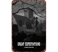 FYELVO Great Expectations Vintage Metal Tin Signs Retro Garage Signs Poster Movie Sign Man Cave Decor 20,3 x 30,5 cm