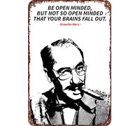 FYELVO Groucho Marx citazioni Anime Poster Retro Divertente Targa in Metallo Targa Targa in Metallo Targa Targa in Metallo Decorazione da Parete per Esterni Casa 20,3 x 30,5 cm